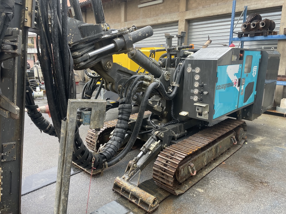 CASAGRANDE C5XP2 micropiling anchors jet grouting used drilling rig